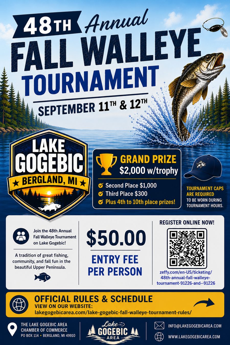 Featured image for “48th Annual Lake Gogebic Fall Walleye Tournament”