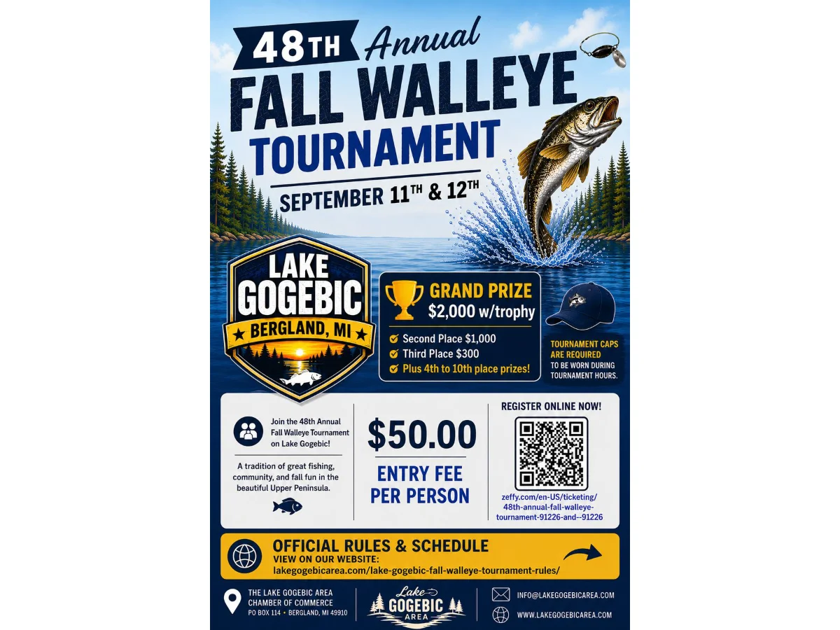 Featured image for “48th Annual Lake Gogebic Fall Walleye Tournament”